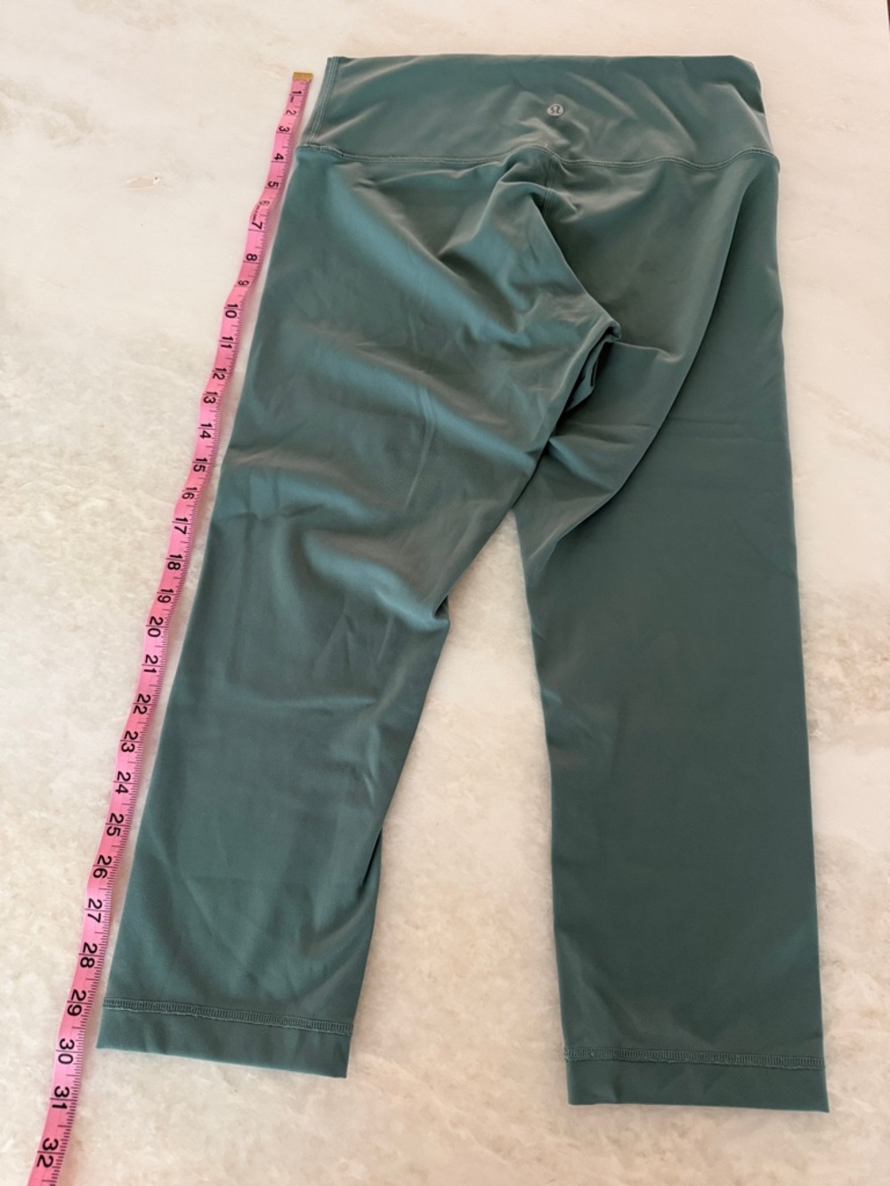 lululemon athletica Teal Cropped High-Rise Leggings
